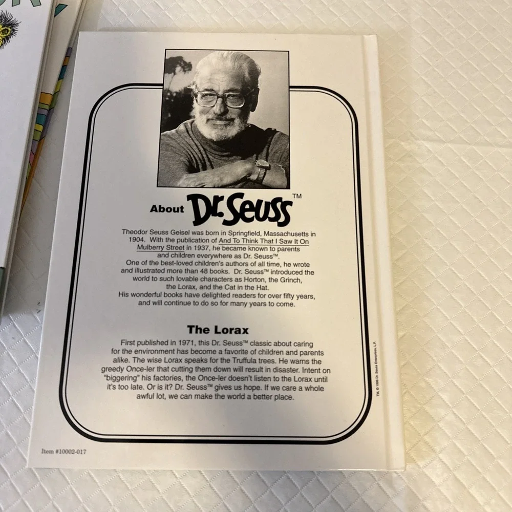 Dr. Seuss Lot of 3 Books Sleep Book, The Lorax, Places You'll Go Hardcover‎
